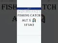 MS Word Fishing catch | alt x code | pro word skills
