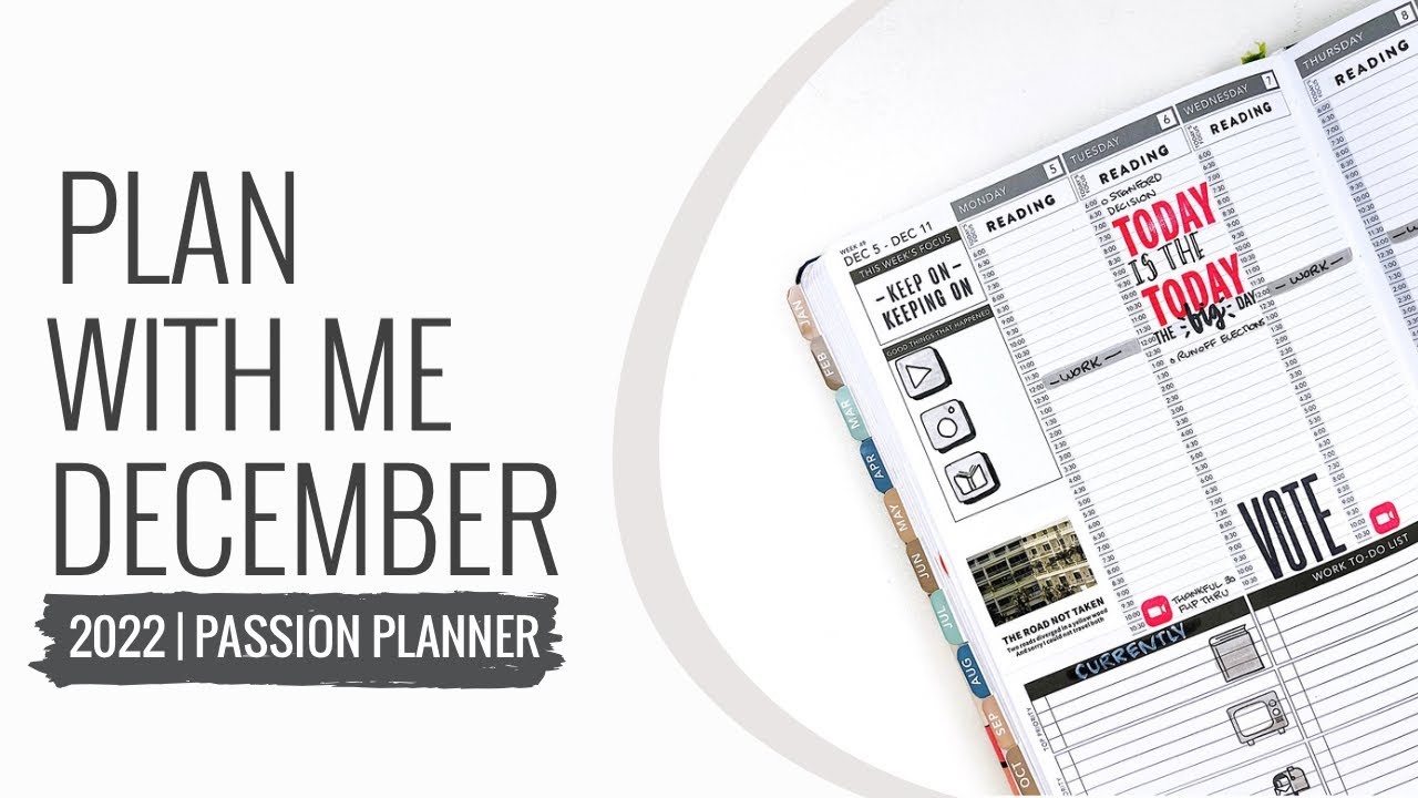 Passion Planner Plan With Me | December 2022
