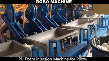Automatic opening closeing molds   pu pillow injection production line