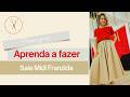 Aprenda a Costurar Saia midi franzida ft ​@entremalhas