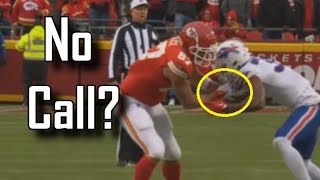 This was a wild missed penalty on Travis Kelce | Kansas City Chiefs Vs Buffalo Bills