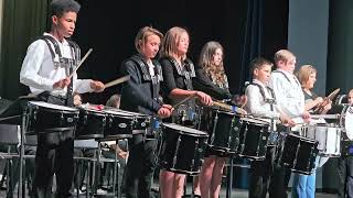 paradise honors middle school drum line spring 2024 concert