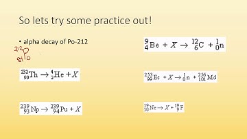 14.3 Transmutation equations