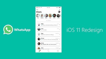 WhatsApp Redesign for iOS 11 - Designed with Adobe XD - Speedart
