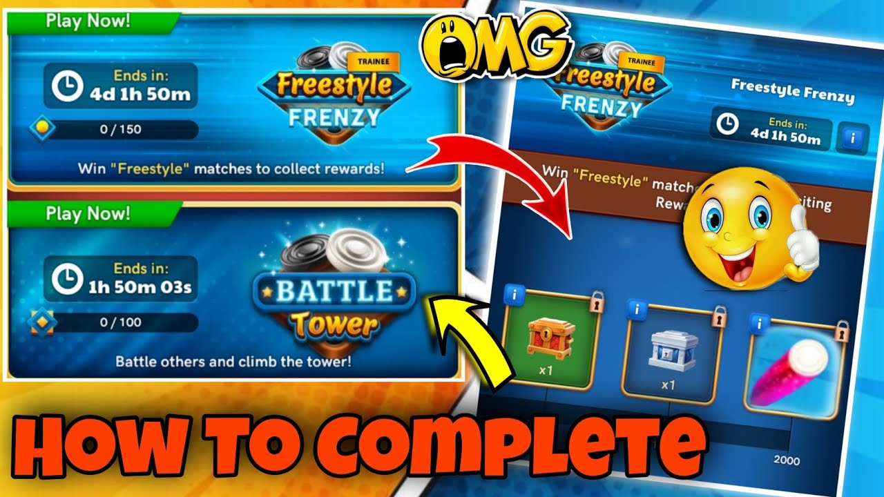 How to Complete the Upcoming New Event - Freestyle Frenzy in Carrom ...