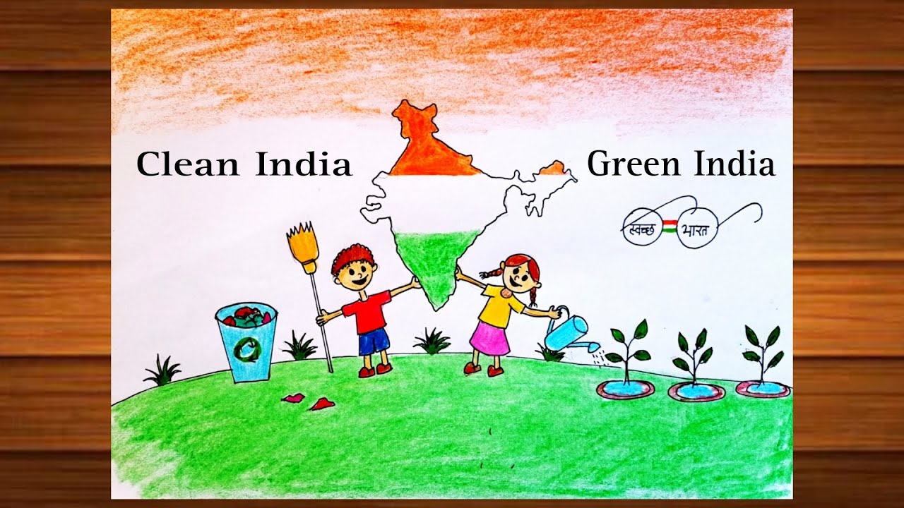 swachh Bharat abhiyan drawing - YouTube