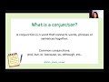 Grammar 22 - What is a Conjunction? 🤍