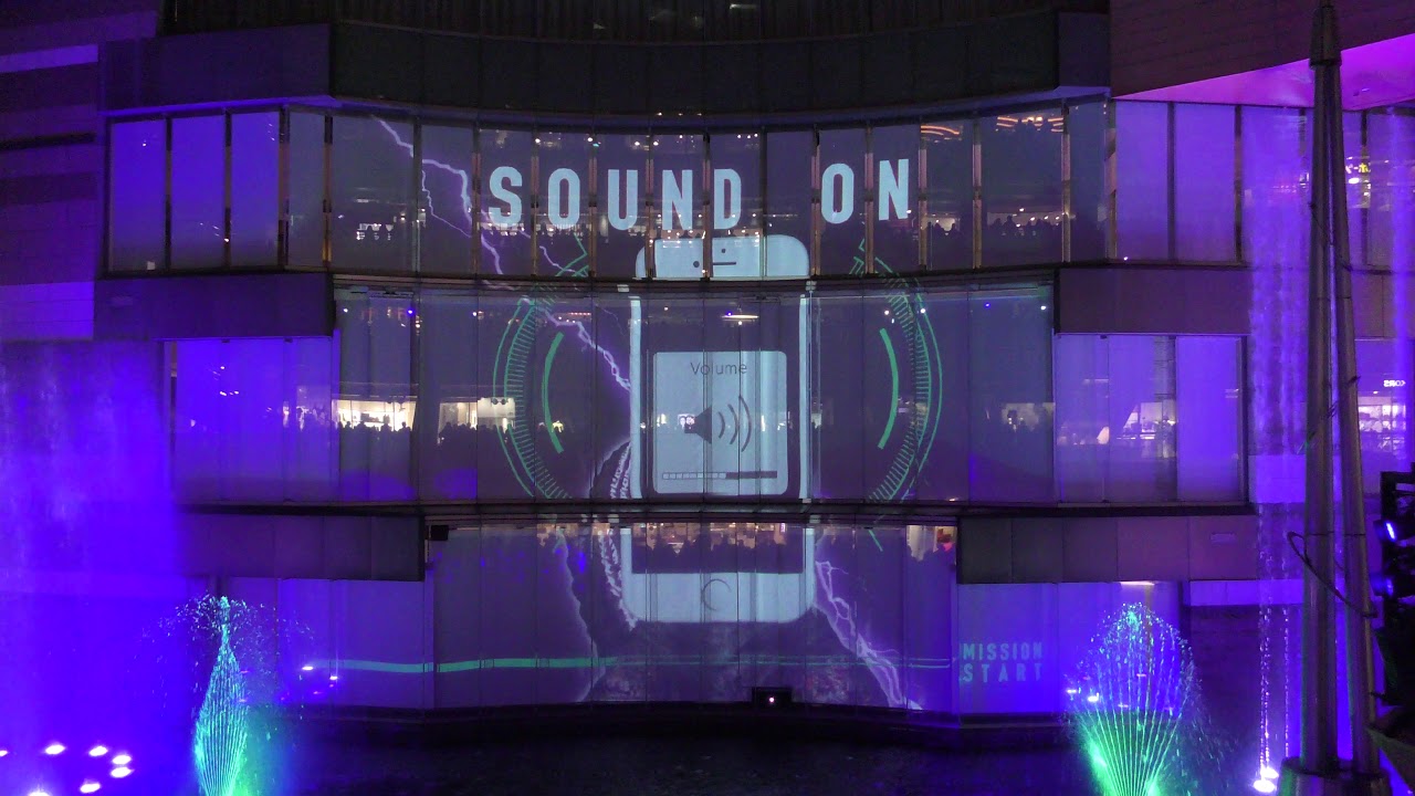 【4K】キャナルシティ博多 ✖ シン・ゴジラ　プロジェクションマッピング