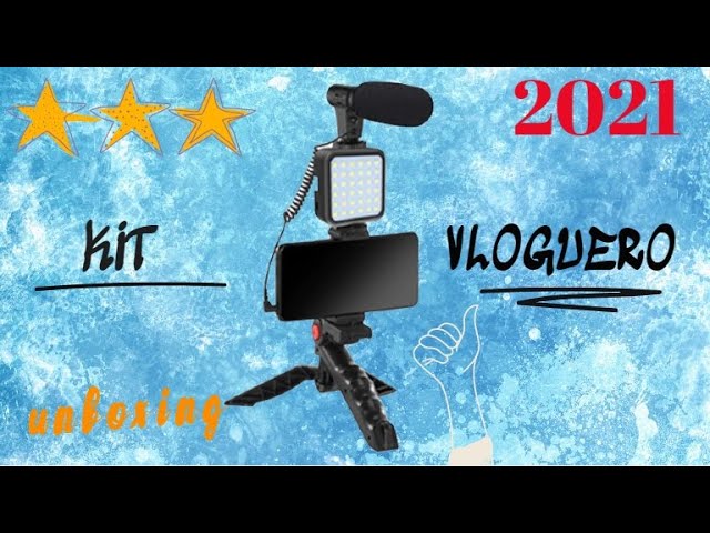 Kit Vlogging Micrófono, Luz Led y Trípode 01LM - Anavatec 