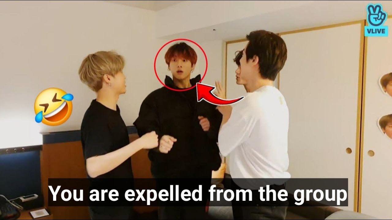 😂Чонгук запаниковал! Джин, Ви, Чимин и Джей-Хоуп разыграли его во время прямой трансляции!