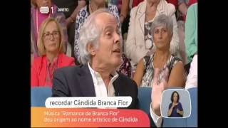 Video thumbnail of "Tozé Brito lembra Cândida Branca Flor"