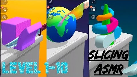 Satisfying Relaxing Slicing ASMR Game Level 1-10