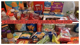 2 Wal-Mart Grocery Hauls + Meal Plan @GradysMom