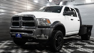2017 Ram 5500 Chassis Flatbed Tradesman 4WD DRW Crew Cab Dually Cummins Diesel Pickup Truck