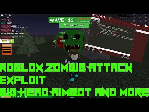 Roblox Zombie Attack Hack Exploit Unpatchable Big Head Zombies Aimbot And More Youtube - roblox hack zombie attack roblox generator works