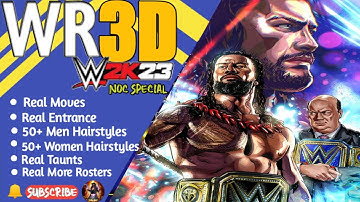 WR3D 23 NOC Special by GKW| 100 Hairstyles Mod| GK WRESTLING