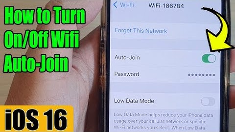 iOS 16: How to Turn On/Off Wifi Auto Join on iPhone