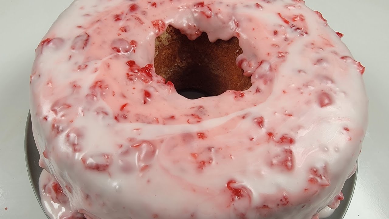 Maraschino Cherry pound cake