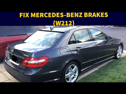 HOW TO REPLACE BRAKE ROTORs & PADS | 2013 MERCEDES BENZ E350 | ALLABOUTCARZ | W212 | CARZ | DIY😍