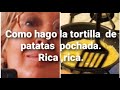 Como hacer una tortilla de patata pochada rica rica