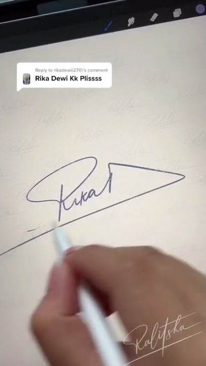 Rika Dewi — #ralitshaa #ralitshaasignature #signature #lettering #share  #ttd #shortsvideo #shorts