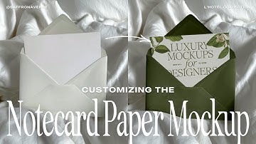 Stationery Mockup Tutorial: Add Your Design to a Notecard & Envelope