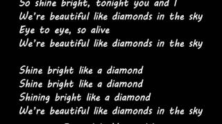 Video thumbnail of "Rihanna - Diamonds (Instrumental + Lyrics) Karaoke"