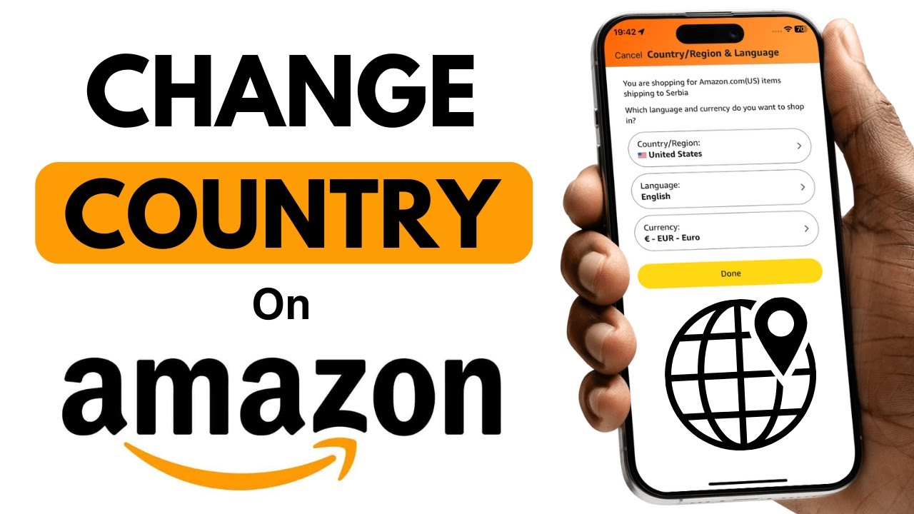 How To Change Country/Region In Amazon App On Android! - YouTube