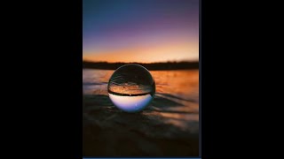 2 HRs. AWESOME Beta Wave Infused, Super Deep Sleep Music | Gazing Ball On The Water At Sunset