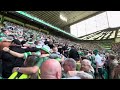 Celtic trophy day  lets all do the huddle