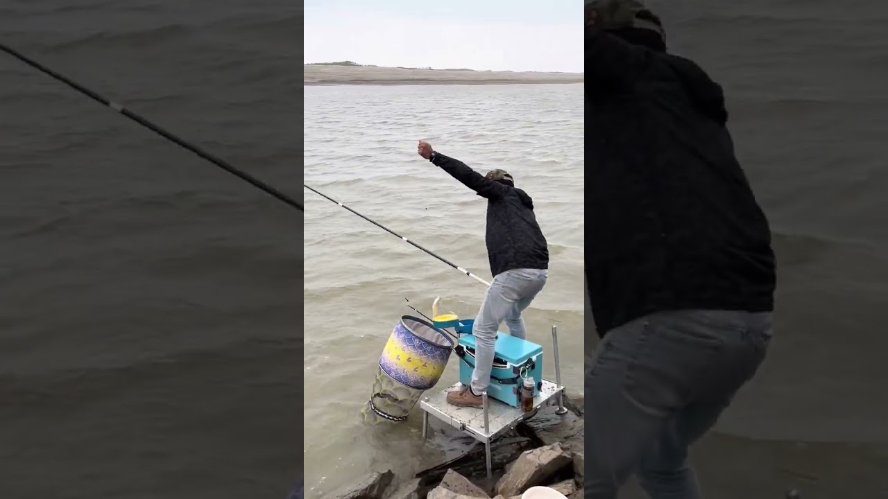 大风吹，鱼口微！#dou是钓鱼人 #钓鱼  #野钓