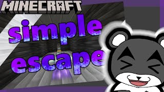【Simple Escape #2】シンプルだからこそ難しい！？『謎解き脱出配布マップ攻略』『マイクラ/マインクラフト/minecraft』