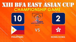 CHAMPIONSHIP GAME | Philippines VS Hong Kong | XIII EAST ASIAN BASEBALL CUP 2023 | Highlights