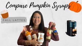 Fall Pumpkin Spice Latte with Nespresso Vertuo | Pumpkin Syrup Comparison | Torani & Monin Syrups