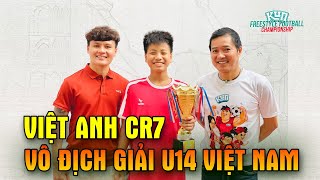 Giám Khảo Quang Hải , Hồng Sơn chấm Việt Anh CR7 vô địch giải bóng đá nghệ thuật Việt Nam 2021