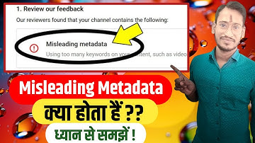 How To Solve misleading metadata | misleading title on youtube | YT misleading | 2025