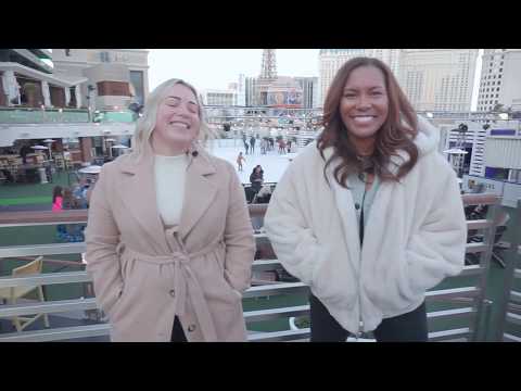 Video: Ice Skate di Las Vegas di The Rink at Cosmopolitan