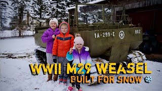 A Blast in the Snow! Studebaker M29 Weasel Tracked WWII Transport