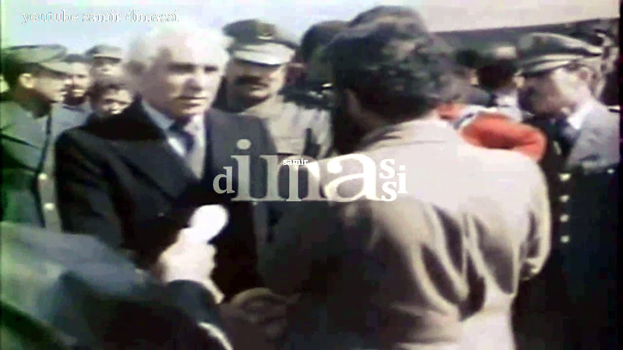 زيارة الرئيس الشادلي بن جديد  إلي مدينة الأصنام المنكوبة سنة 1980  بعد الزلزال المدمر