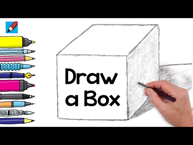 how to draw a box step by step  Draw a box, Drawing tutorial easy