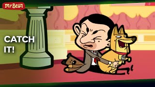mr bean catches queen s dog cartoons kids