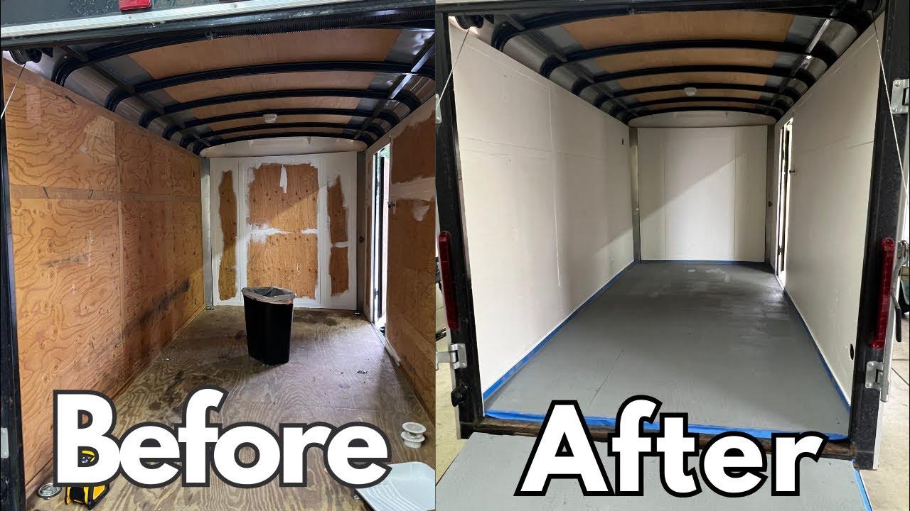 Painting Your Enclosed Trailer Exactly What To Use Before and After