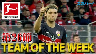 ロスタイムに同点弾をアシストしたソサ(シュトゥットガルト)【第26節｜TEAM OF THE WEEK】21/22 ドイツ ブンデスリーガ