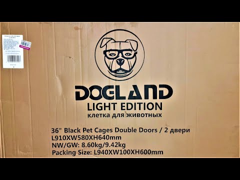 ЧЕСТНЫЙ обзор клетки для собаки DOGLAND №4 за 4198 рублей! Клетка для животных с двумя дверками!