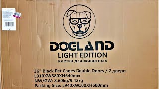 ЧЕСТНЫЙ обзор клетки для собаки DOGLAND №4 за 4198 рублей! Клетка для животных с двумя дверками!