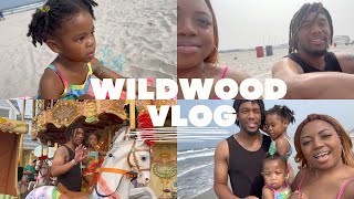 Travel Vlog: Family trip to WildWood Beach|Beach Day + Amusement Park