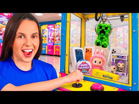 WE SPENT THE NIGHT AT A CLAW MACHINE ARCADE!