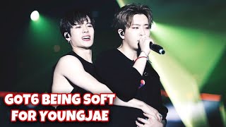 GOT6 SUPPORTING AND TAKING CARE OF YOUNGJAE | #oursoulmateyoungjae