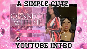 How I made a simple cute YouTube intro on my iPhone using | Videoleap | VN |