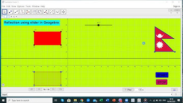 Reflection using slider in Geogebra